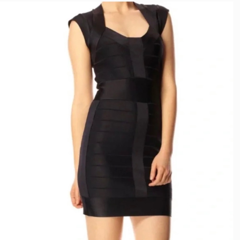 French Connection Black Bandage Dress